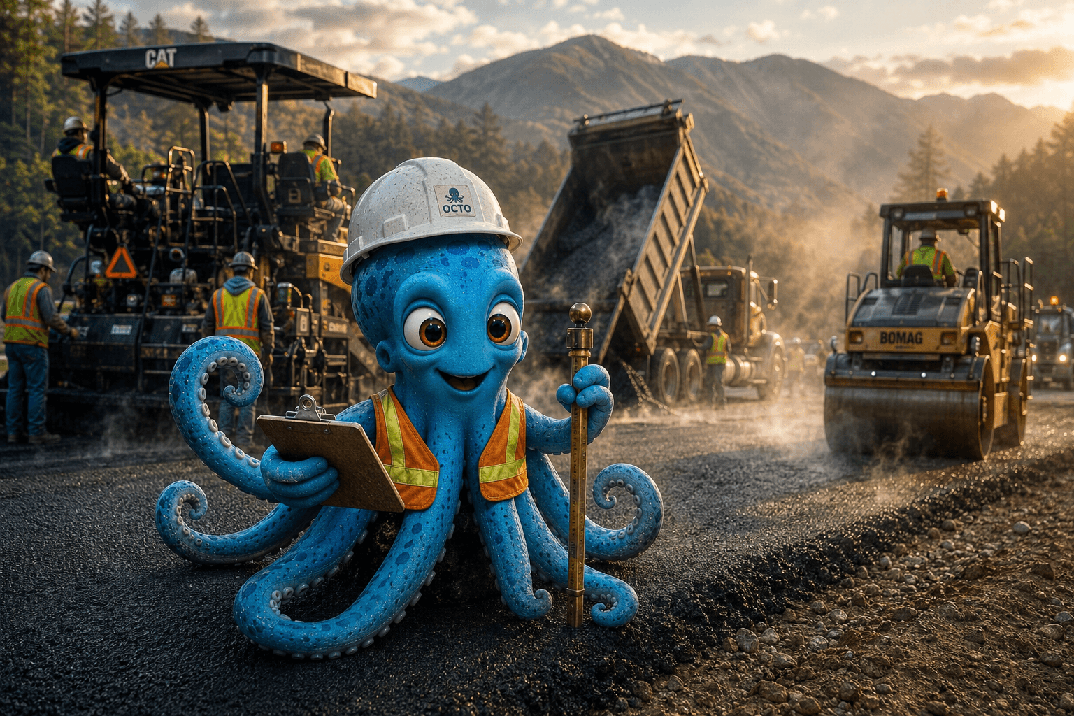 Paving and Site Work — on-site work