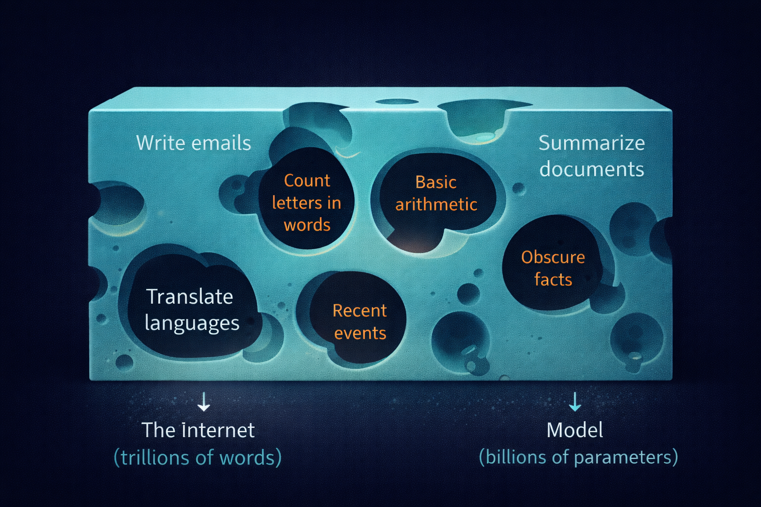 AI capabilities are like Swiss cheese — strong in many places, with unpredictable holes and no warning labels